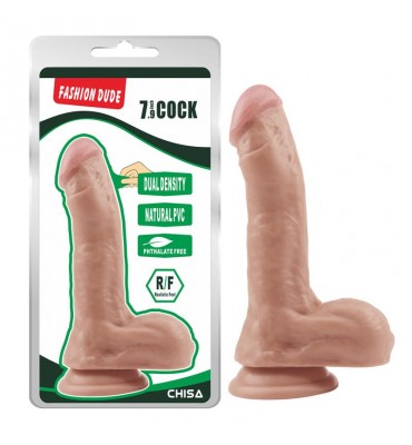 Dildo Dual Density Fashion Dude 205 x 45 cm Natural