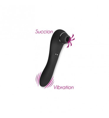 Midnight Quiver Succionador y Vibrador 2 Motores USB