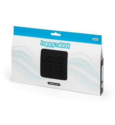 Estuche con Cremallera LOVE Medio Negro