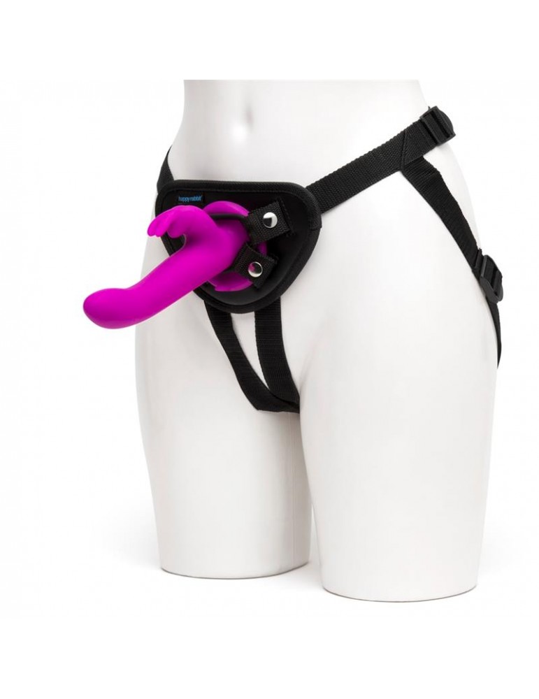 Set Arnes y Vibrador USB Purpura