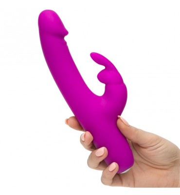 Vibrador Slimline Realistic USB Purpura