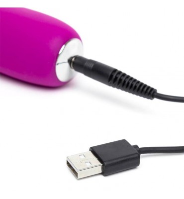Vibrador Slimline Realistic USB Purpura