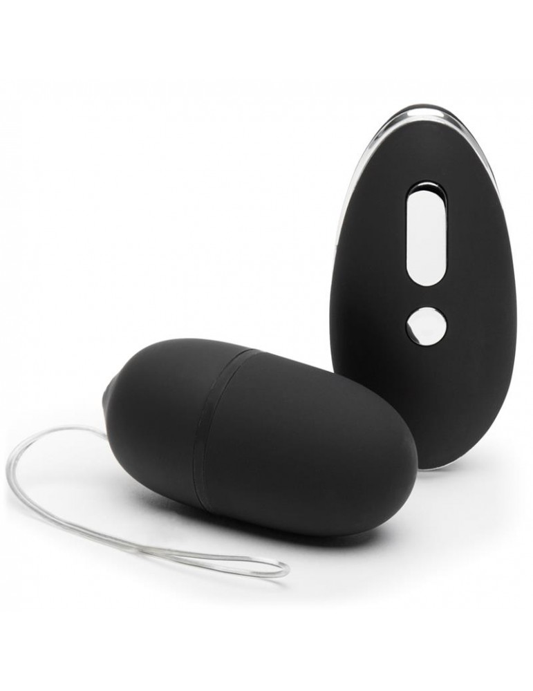 Huevo Vibrador con Control Remoto USB Negro