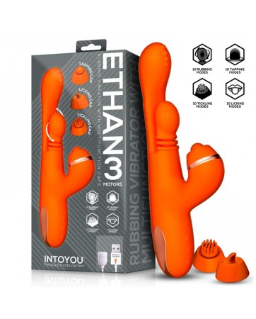 Ethan Vibrador Masaje 360º para el Punto G y Cabezales Intercambiables