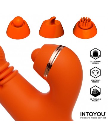 Ethan Vibrador Masaje 360º para el Punto G y Cabezales Intercambiables