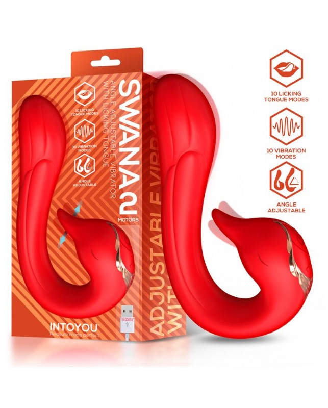 Swana Vibrador con Lengua y angulo Ajustable