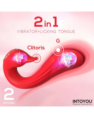 Swana Vibrador con Lengua y angulo Ajustable