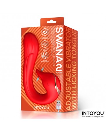 Swana Vibrador con Lengua y angulo Ajustable