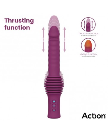 Roxer Sex Machine con Vibracion Thrusting Efecto Calor y Control Remoto