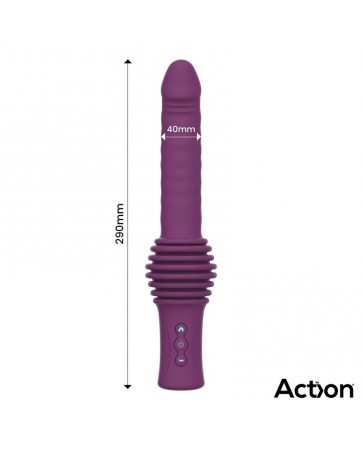 Roxer Sex Machine con Vibracion Thrusting Efecto Calor y Control Remoto