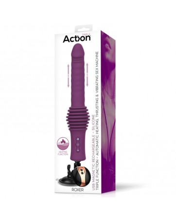 Roxer Sex Machine con Vibracion Thrusting Efecto Calor y Control Remoto