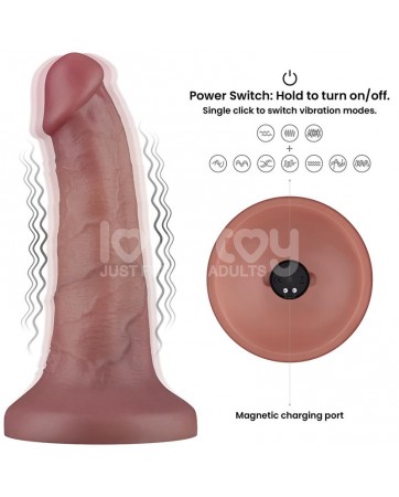 Dildo Dual Layer con Vibracion 6