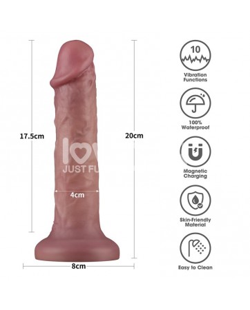 Dildo Dual Density con Vibracion 8
