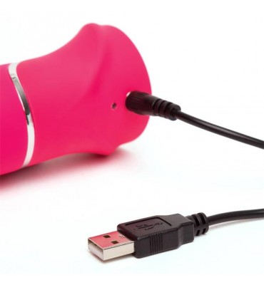 Vibrador Thrusting Realistic USB Rosa