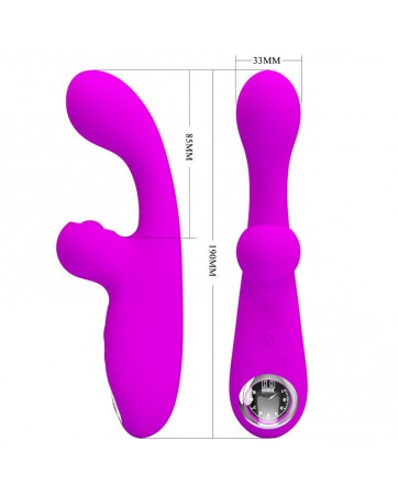 Skylar Conejito Vibrador y Thumping Fucsia