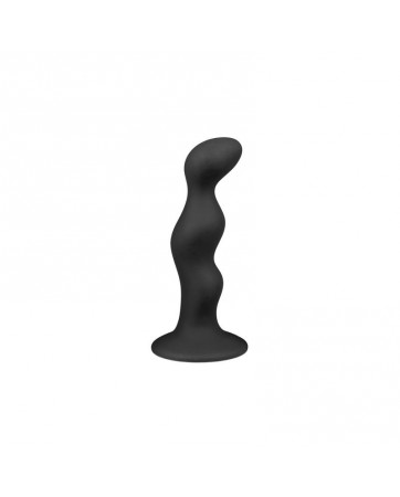 Plug Anal Silicona Ribbed Black