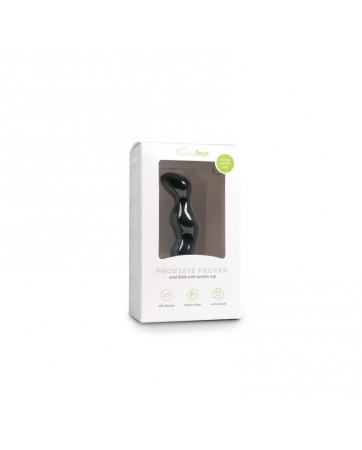 Plug Anal Silicona Ribbed Black