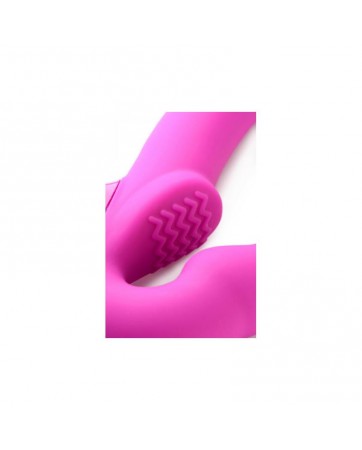 Evoke Vibrador Doble sin Arnes USB Rosa