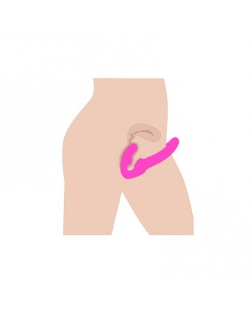Evoke Vibrador Doble sin Arnes USB Rosa