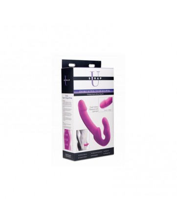 Evoke Vibrador Doble sin Arnes USB Rosa