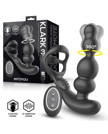 Klark Plug Anal Oscilante con Vibracion y Mando a Distancia