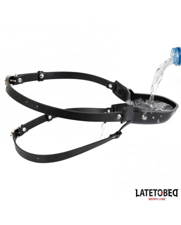 Mordaza con Bebedero Negro