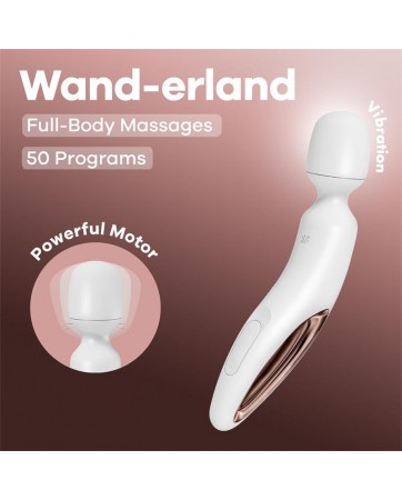 Wand erland Vibrador de Varita Blanco