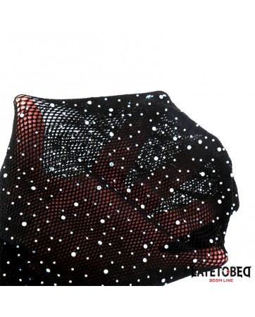 Mascara Rejilla con Brillantes y Lazo Ajustable