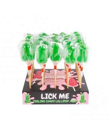 Display Piruletas Pene Menta Efecto Frio 40 Pcs