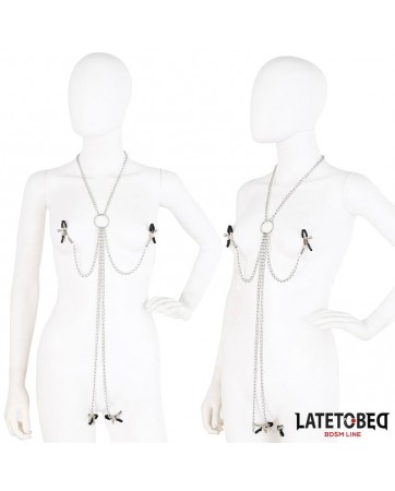 Pinzas para Pezones y Clitoris con Cadena