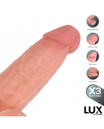 Lars Dildo Triple Densidad con Testiculos Oscilantes 76
