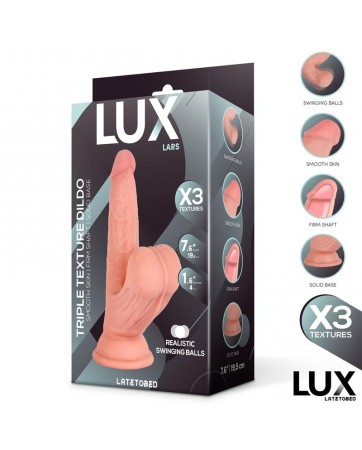 Lars Dildo Triple Densidad con Testiculos Oscilantes 76