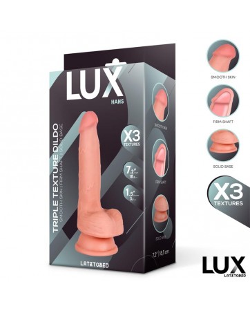 Hans Dildo Triple Densidad con Testiculos 72