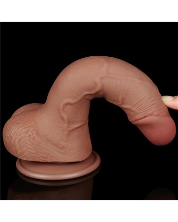 Dildo con Piel Retractil 75 Bronceado