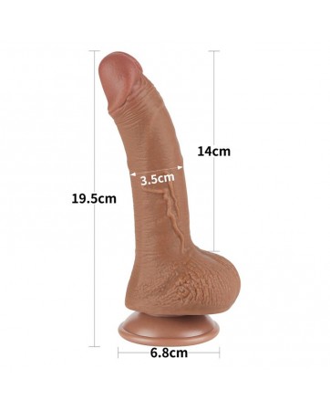 Dildo con Piel Retractil 75 Bronceado