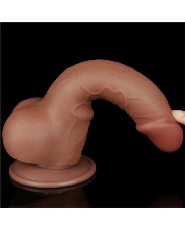 Dildo con Piel Retractil 75 Bronceado