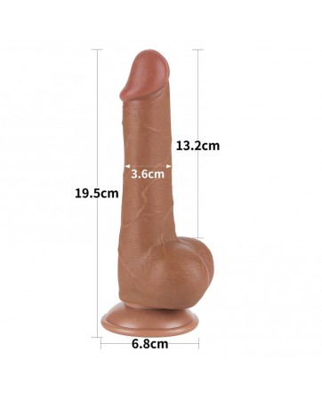 Dildo con Piel Retractil 75 Bronceado