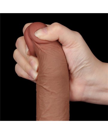 Dildo con Piel Retractil 75 Bronceado