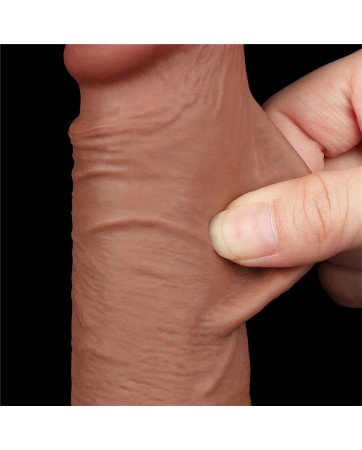 Dildo con Piel Retractil 75 Bronceado