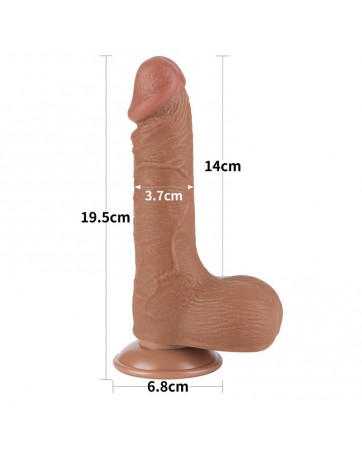 Dildo con Piel Retractil 75 Bronceado