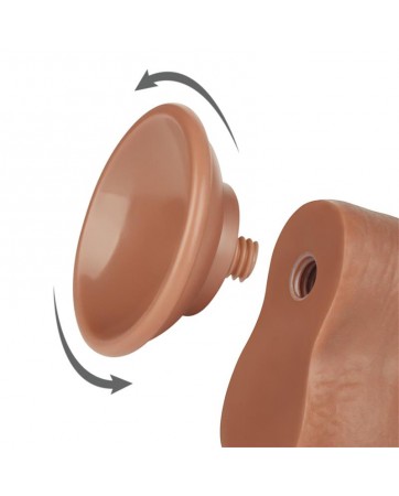 Dildo con Piel Retractil 8 Bronceado