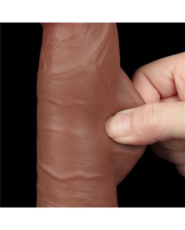 Dildo con Piel Retractil 8 Bronceado