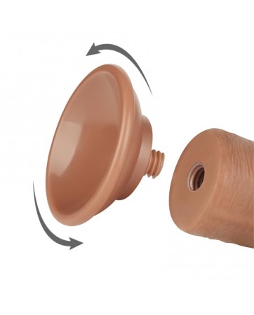 Dildo con Piel Retractil 8 Bronceado