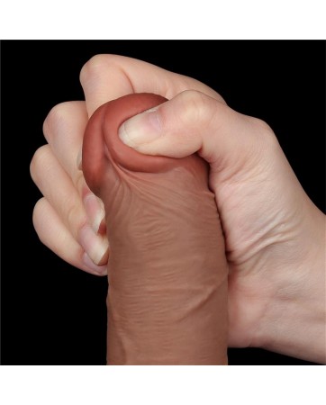 Dildo con Piel Retractil 8 Bronceado