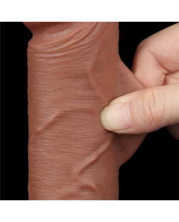 Dildo con Piel Retractil 8 Bronceado