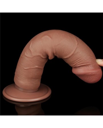 Dildo con Piel Retractil 8 Bronceado