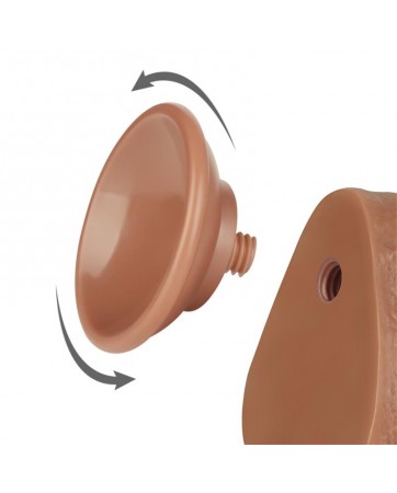 Dildo con Piel Retractil 85 Bronceado