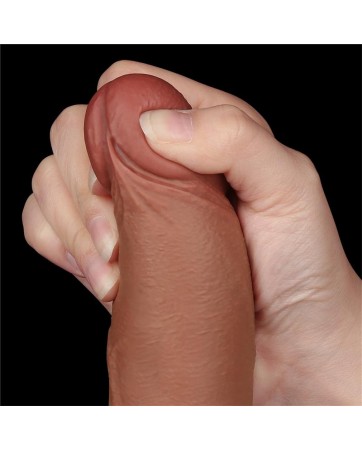 Dildo con Piel Retractil 85 Bronceado