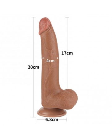 Dildo con Piel Retractil 85 Bronceado