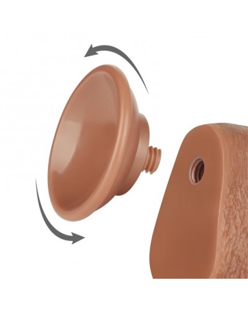 Dildo con Piel Retractil 9 Bronceado